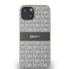 DKNY DKHCP14SPRTHSLE iPhone 14 / 15 / 136.1 beżowy/beige hardcase Leather Mono Stripe & Metal Logo